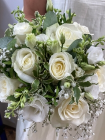 Cream and White bouquets