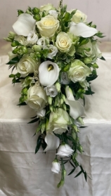 White Downshower Bouquet